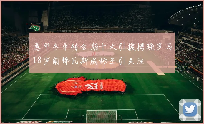 意甲冬季转会期十大引援揭晓罗马18岁前锋瓦斯成标王引关注
